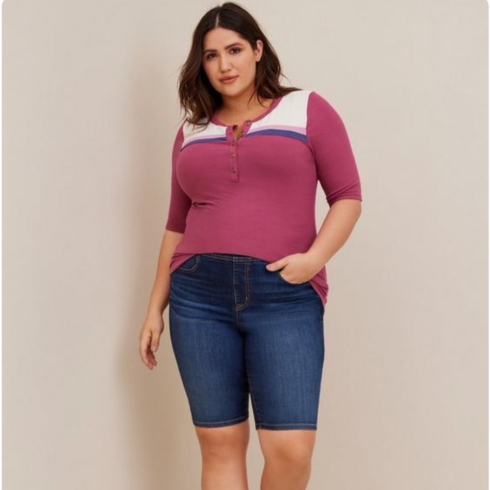 Torrid Purple Stripe Top